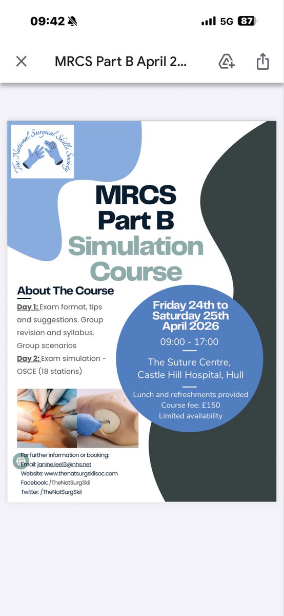 Hullsurgicalskills tweet media