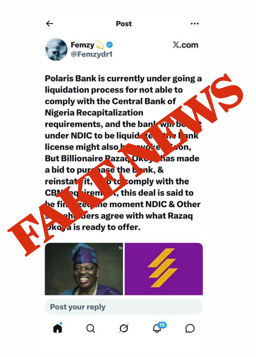 Polaris Bank Ltd. tweet media