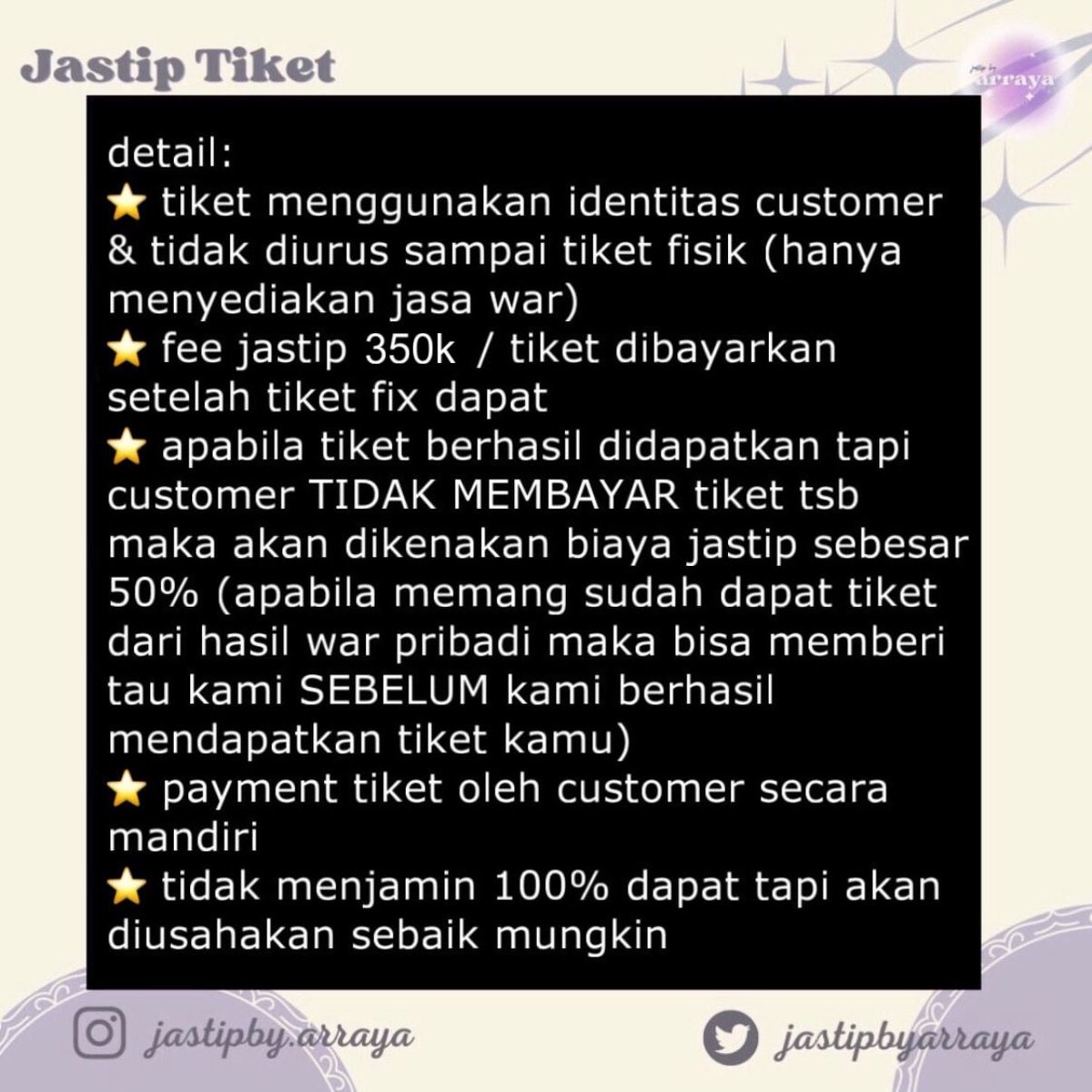 by arraya | JASTIP TIKET KONSER tweet media