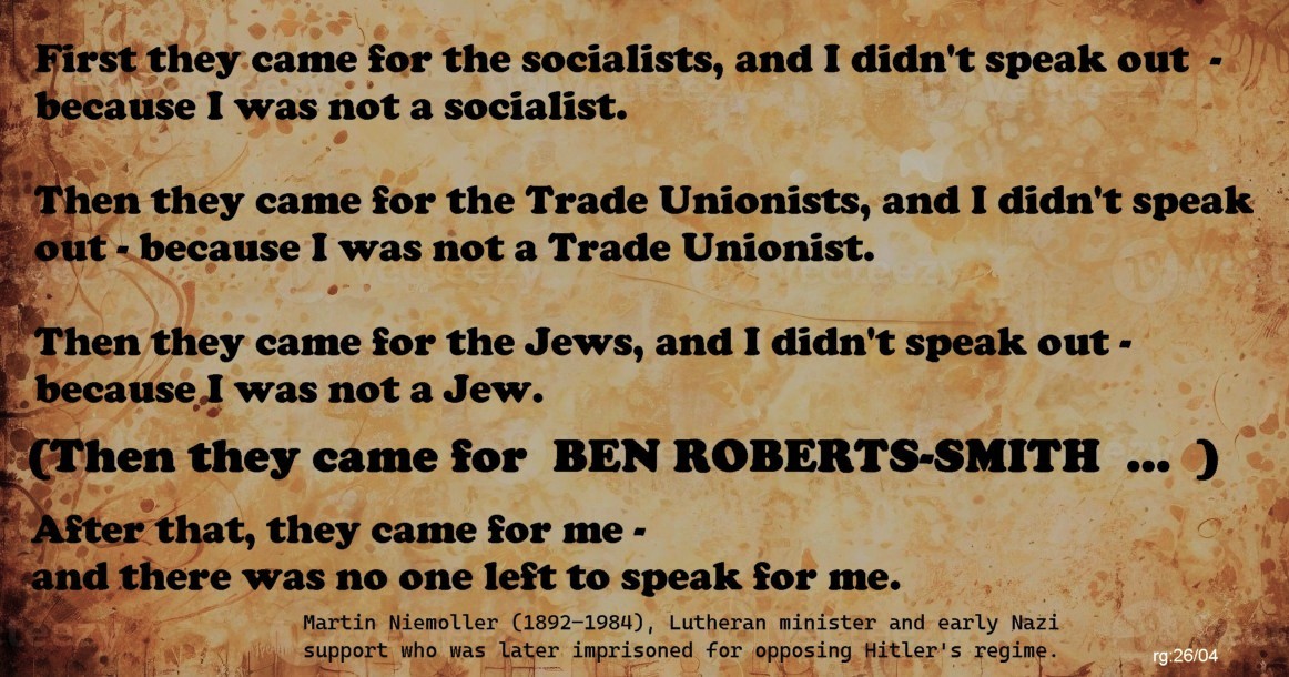 Riogallica's tweet photo. Men like Ben Roberts-Smith are SOLDIERS -not saints.
They go where other humans fear to tread (as the Star Trek monologue goes).
How dare they be judged by those who've not been, seen & had to do what they have been commanded to do.
#BenRobertsSmith #WarIsHell
@AlboMP @AusFedPolice