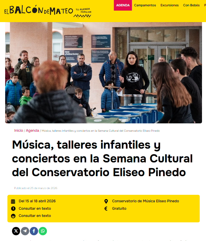 Conservatorio Profesional de Música Eliseo Pinedo tweet media