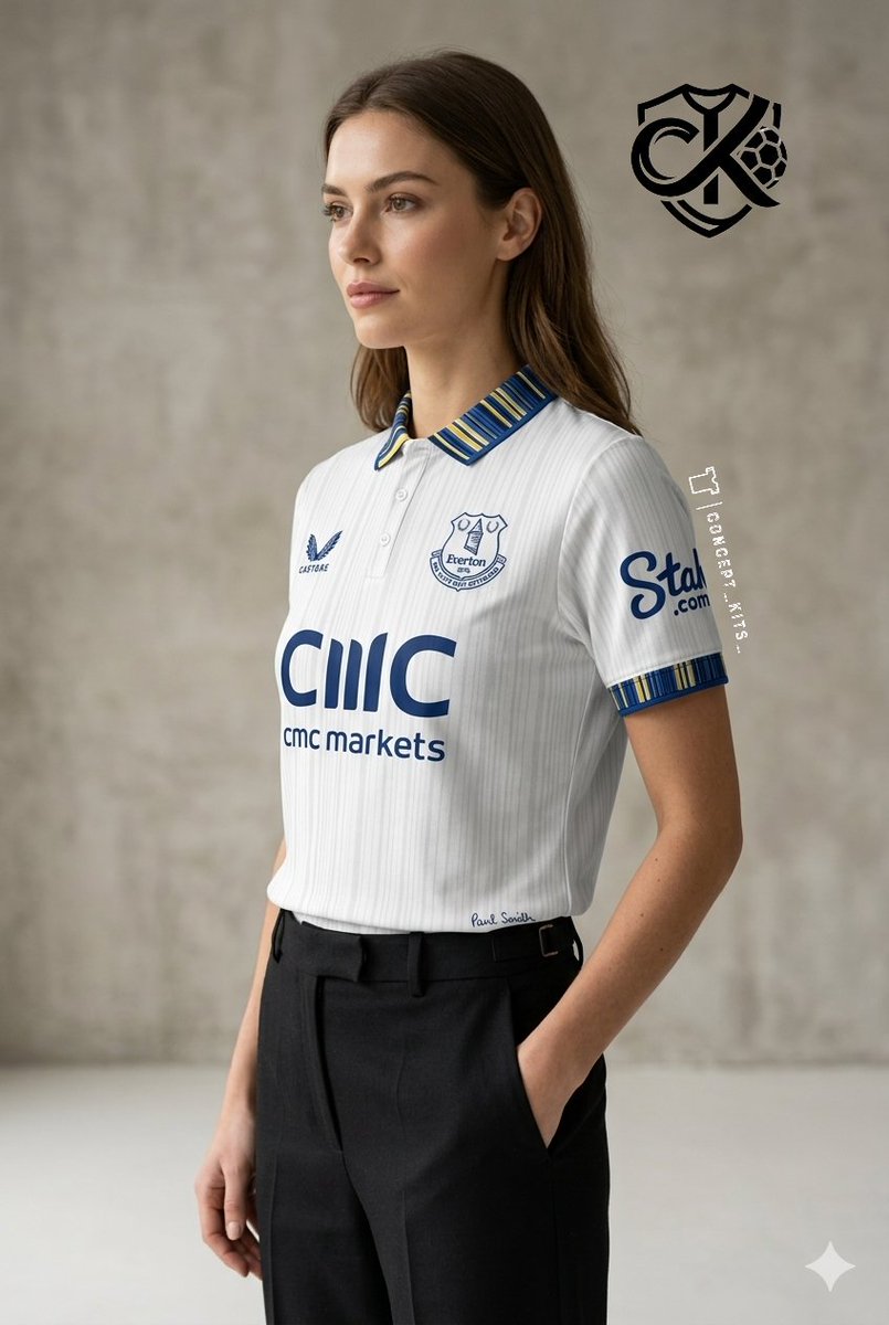 concept_kits_'s tweet image. Castore have collaborated with Paul Smith. What if @CastoreEngland extend that to their football kits. My @Everton concept away kit

#everton #efc #coyb #nsno #utft #evertonians #toffees #thetoffees #goodisonpark #evertonstadium #bramleymooredock #efcfamily #bluearmy #evertonfc