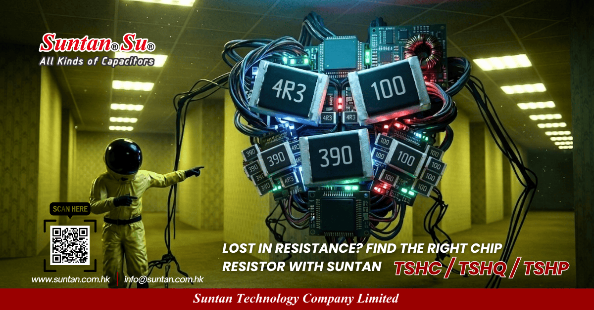 SuntanTech's tweet photo. Choosing the right chip resistor means more than just resistance value.
See how Suntan TSHC, TSHP and TSHQ fit general, precision and automotive-grade applications.
 https://t.co/oHj7frtC7v
#ChipResistor #SMDResistor #AECQ200 #PCBDesign #Suntan https://t.co/R7c0WCDmLv