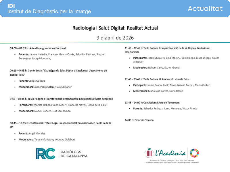 Institut de Diagnòstic per la Imatge · IDI tweet media