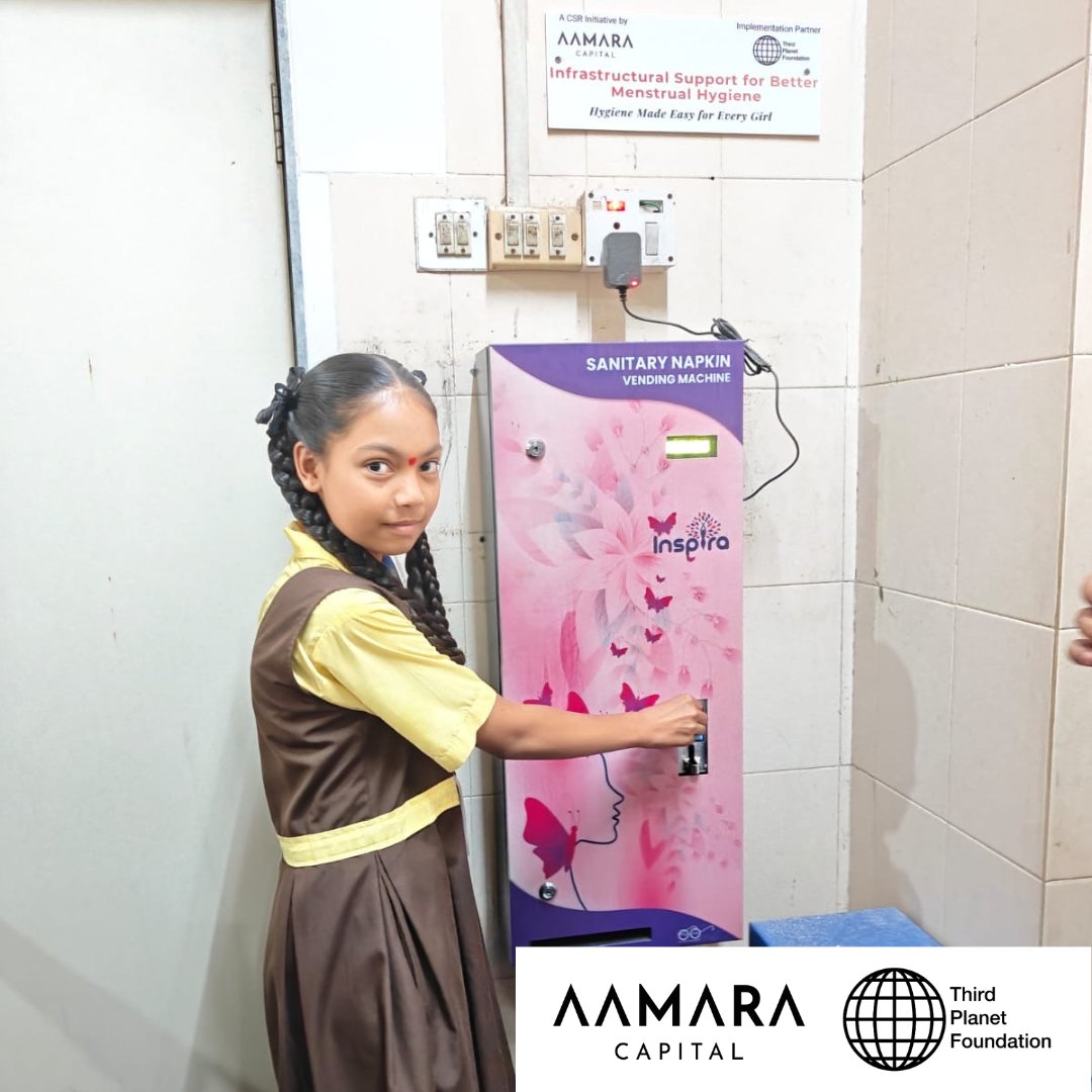 PlanetThird's tweet photo. In the fiscal year 2025-26, we implemented a Menstrual Hygiene Management initiative in government schools in and around Mumbai, Maharashtra, as part of Aamara Capital's CSR initiative.
#PeriodFriendlyWorld #menstrualhygiene #menstruation #MenstrualHygieneManagement #MHM https://t.co/XdmlvcpMr5