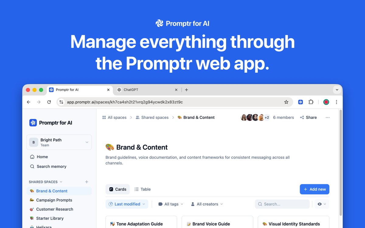 Promptr for AI tweet media