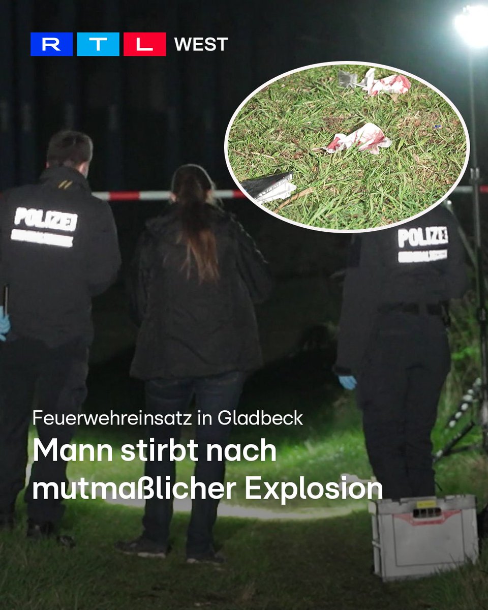 RTLWEST's tweet image. Die #Feuerwehr hat am Mittwoch (08.04.) einen schwer verletzten Mann auf einer ehemaligen Bahntrasse in #Gladbeck gefunden. Die Hintergründe sind noch völlig unbekannt. Anwohner hatten den Notruf gewählt. Sie berichteten von einer #Explosion und Hilferufen. Die Rettungskräfte