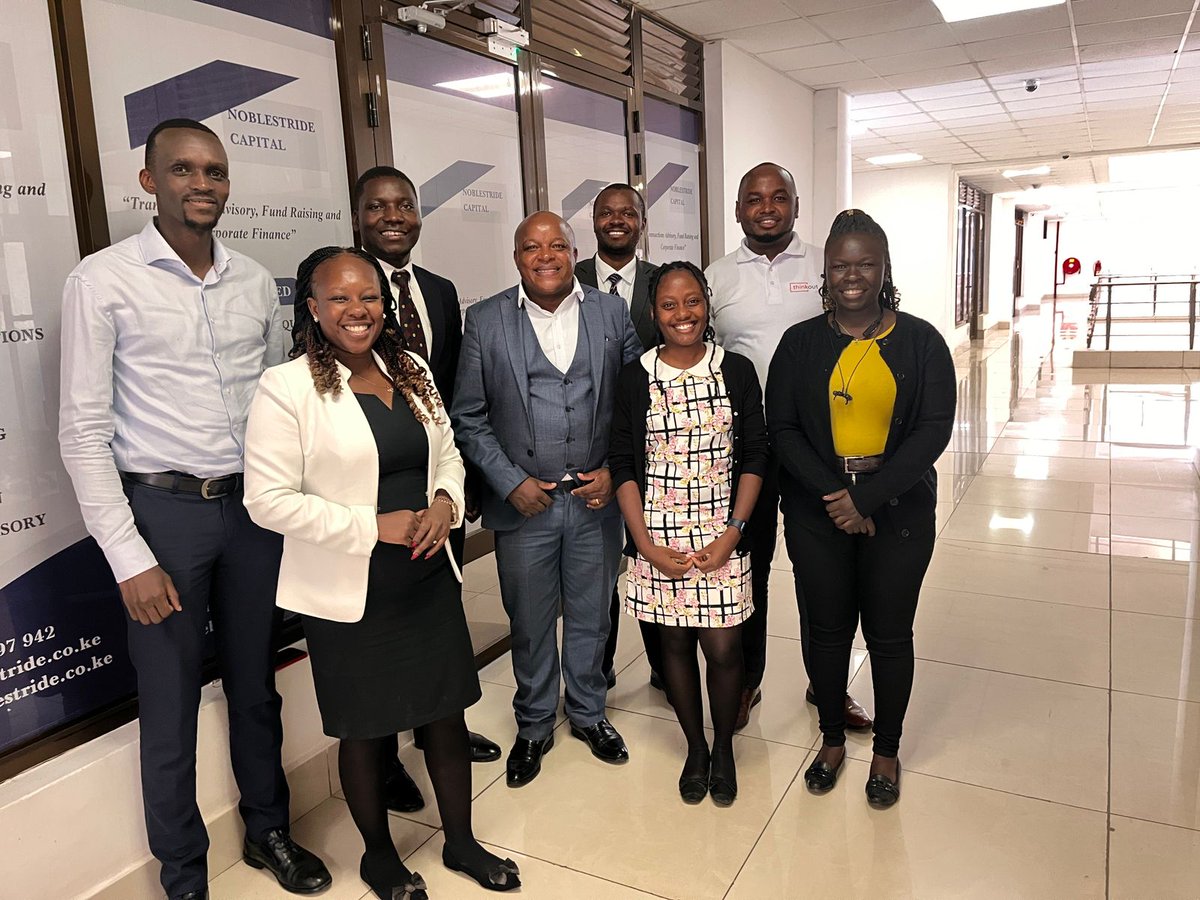 ThinkOut_Africa's tweet photo. We were pleased to meet with Noblestride Capital's leadership to explore strategic areas of collaboration, focusing on aligning shared goals to drive long-term change. CEO Evans Wesonga, Associate Cliff Ndagala &amp; Finance Manager Solomon Oulula represented Noblestride Capital. https://t.co/VgtjYeA1us
