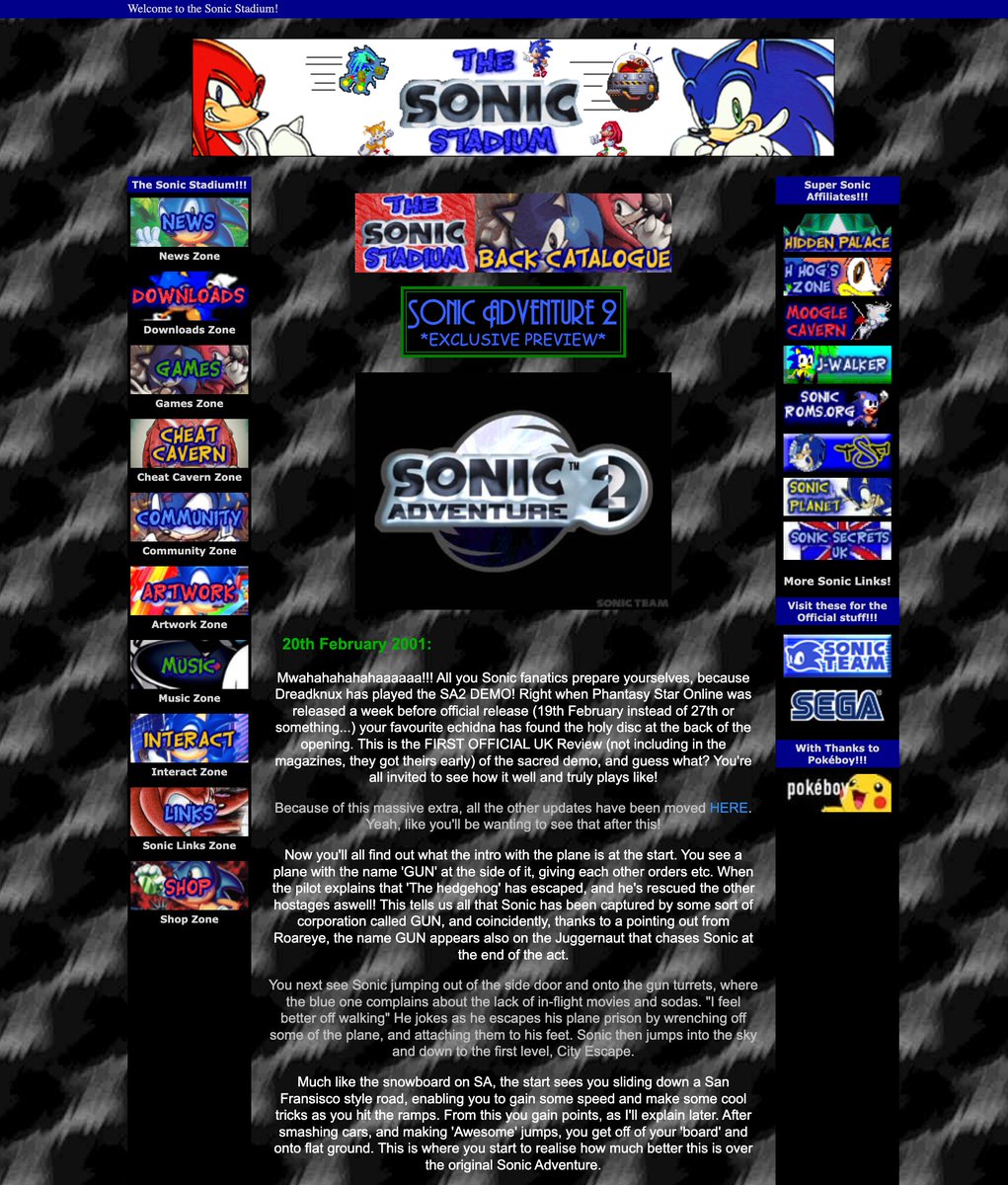 Sonic Stadium ✪ Sonic the Hedgehog News & Forums tweet media