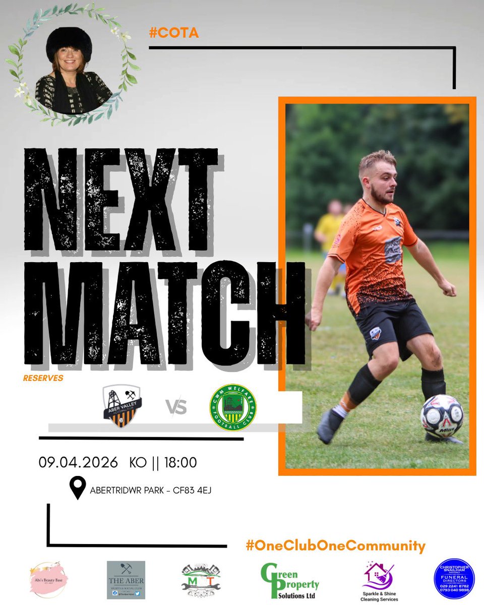 Don’t forget to join us at Aber Park this evening for the start of our midweek games.

Tonight’s game will be dedicated to our beautiful Myra. 

Please join us at 6 o’clock for a one minute silence to remember this beautiful woman who is close to all of us. 🧡