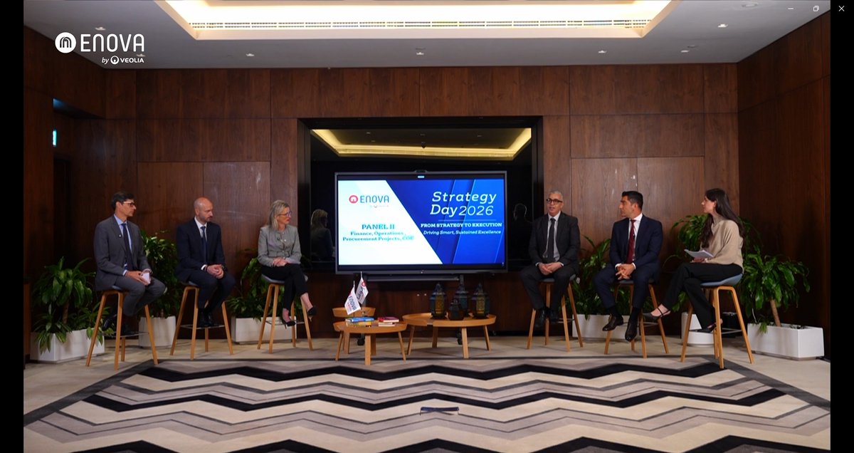 Enovame's tweet image. From strategy to execution, driving #Smart, #Sustained #Excellence. #Enova #StrategyDay2026 brought our teams together through dynamic leadership sessions to reinforce our commitment in delivering premium, high-impact solutions and advancing #OperationalExcellence across markets.