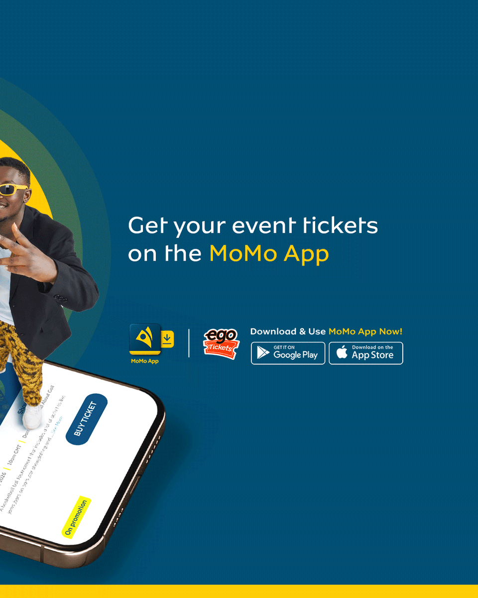 eGotickets's tweet photo. Ɛrekɔ dɔ wɔ the MTN MoMo App
Don’t miss out.

Your crew. Your moment. MTN MoMo App

We're set. All that's missing is You.

#DoMorewithMoMo #eGotickets  #MoMoDey 
#BuyTicketWithMoMo #WeMoMoHere https://t.co/Obemi24B7Z