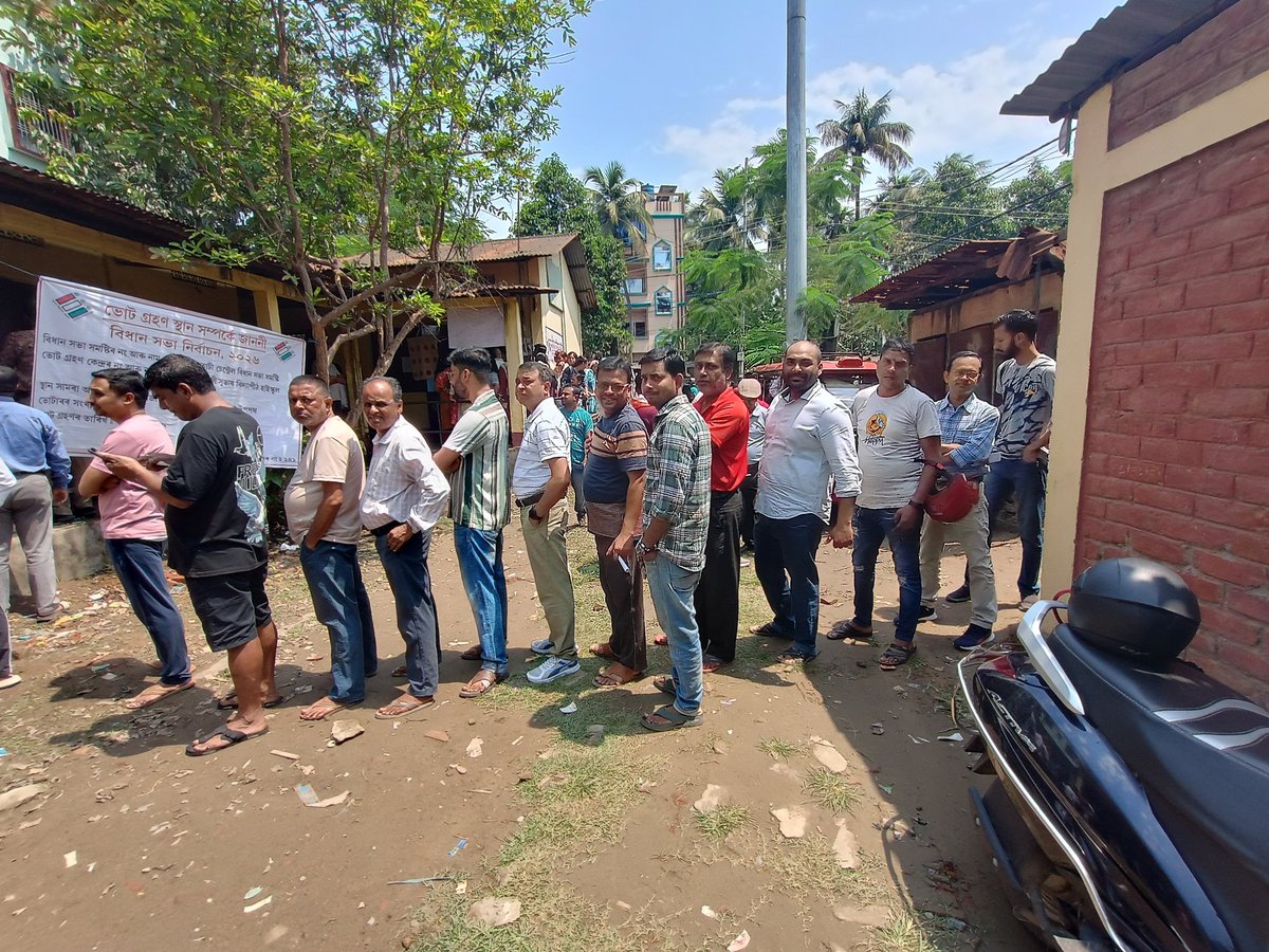 ThingsGuddu's tweet photo. Assam Assembly Election 2026 at 36 - Guwahati Central : Netaji Subhash Vidyapeeth 
@guwahaticity
@guwahatiplus
#AssamAssemblyElection2026 https://t.co/gpPGI1BAEP