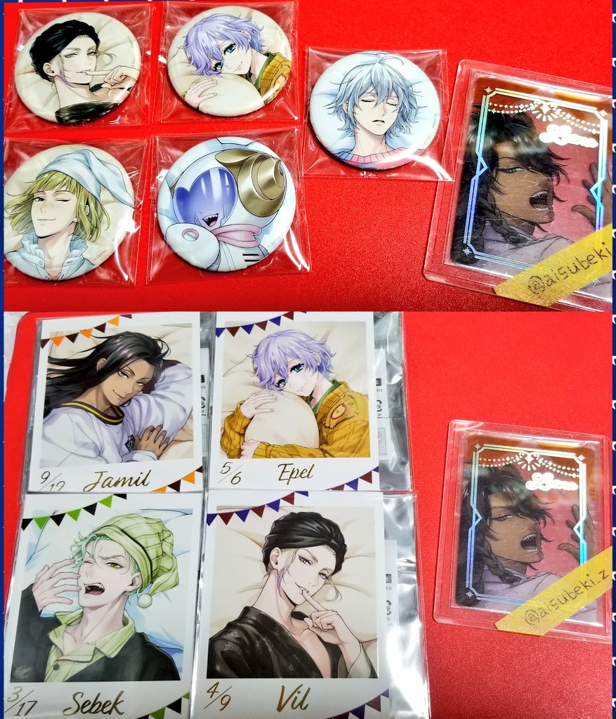 aisubeki_z's tweet photo. ツイステ くつろぎ マイルーム フォト風カードコレクション 缶バッジ

(譲)シルバー、ヴィル、エペル、ルーク、ジャミル、セベク
(求)缶バ/レオナ、マレウス各①
 　 カード/イデア

※纏めての方優先させて頂きます☆
郵送にて交換可能な方、検索からもお気軽にお声掛け宜しくお願い致します🙇‍♀️ https://t.co/21ZjJJBBk1