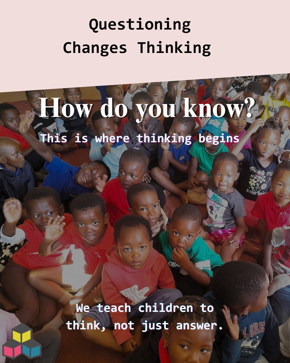 basicconcepts1's tweet photo. We are raising confident communicators.
But are we raising careful thinkers? 
In a world of instant opinions, thinking can get lost.
It starts with one question:
 How do you know?
#QuestioningChangesThinking #BCP #EducationZA https://t.co/3vRx71GJm3