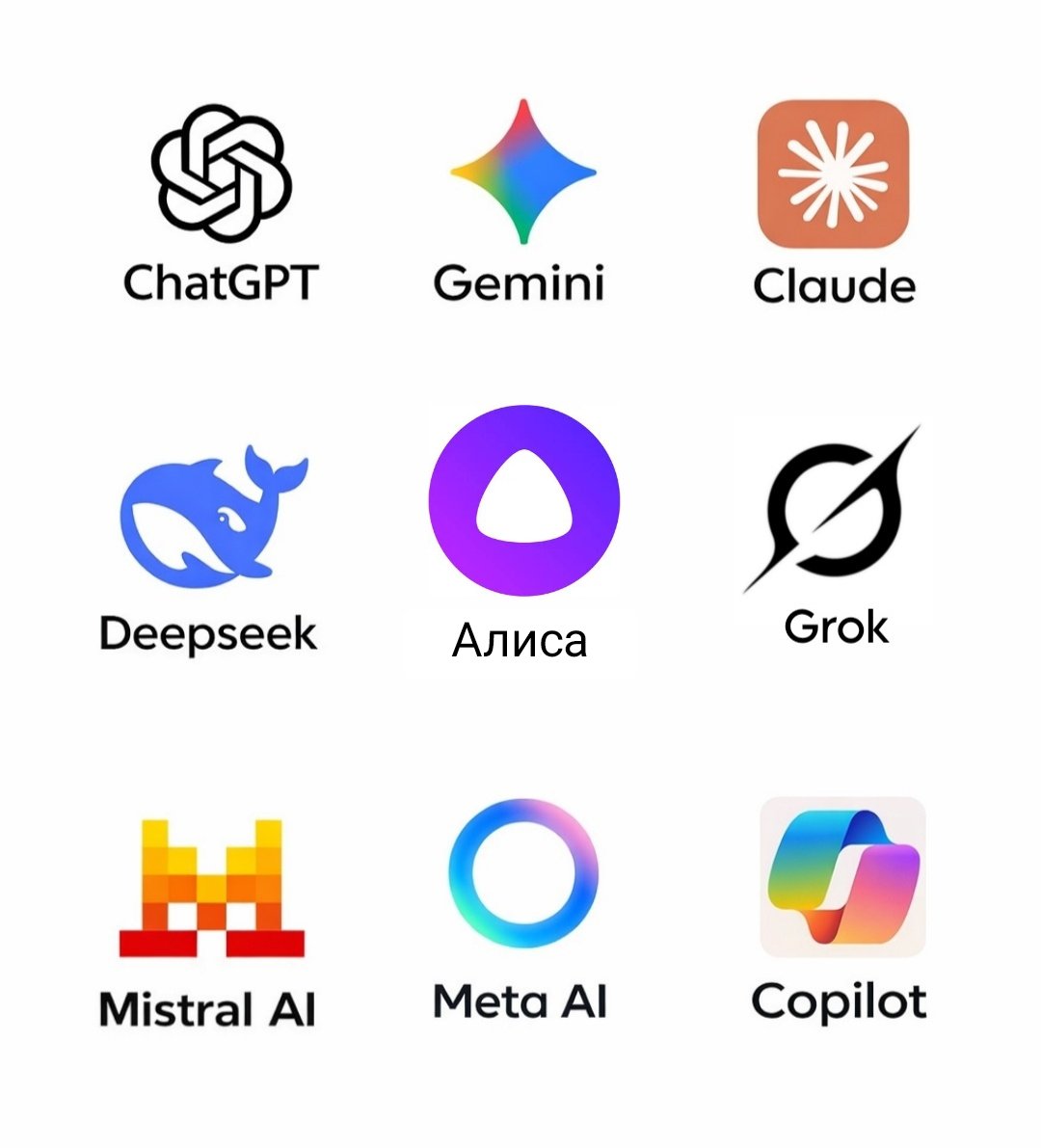 BochcoinToken's tweet photo. AI, which one do you use most often? https://t.co/OhDhBHSlIz