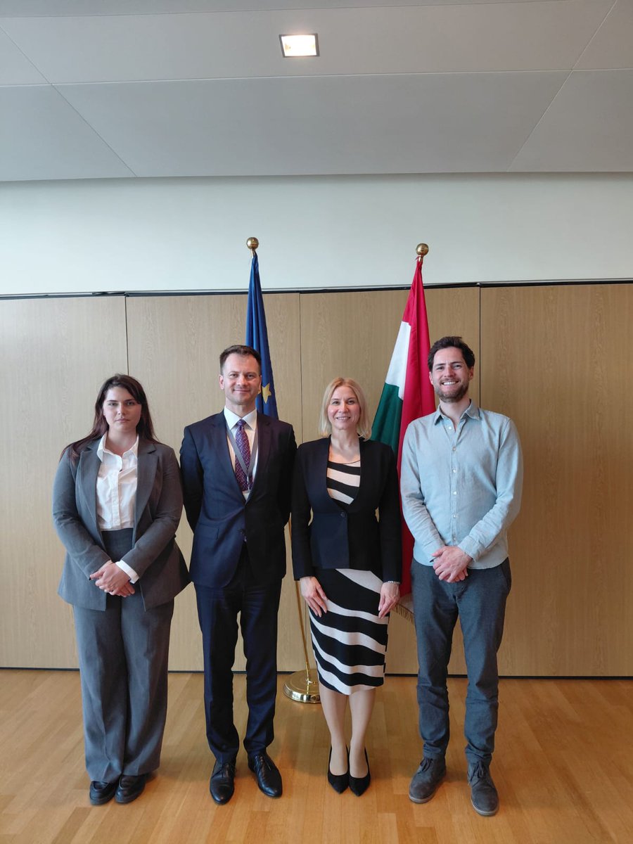 PermanentM2025's tweet photo. Our PR and DPR recently hosted a group of students from the Friedrich Schiller University Jena and one from the Ludovika University of Public Service Budapest. It's always a pleasure to share experience in multilateral diplomacy with future colleagues. https://t.co/TwVQipsrLs
