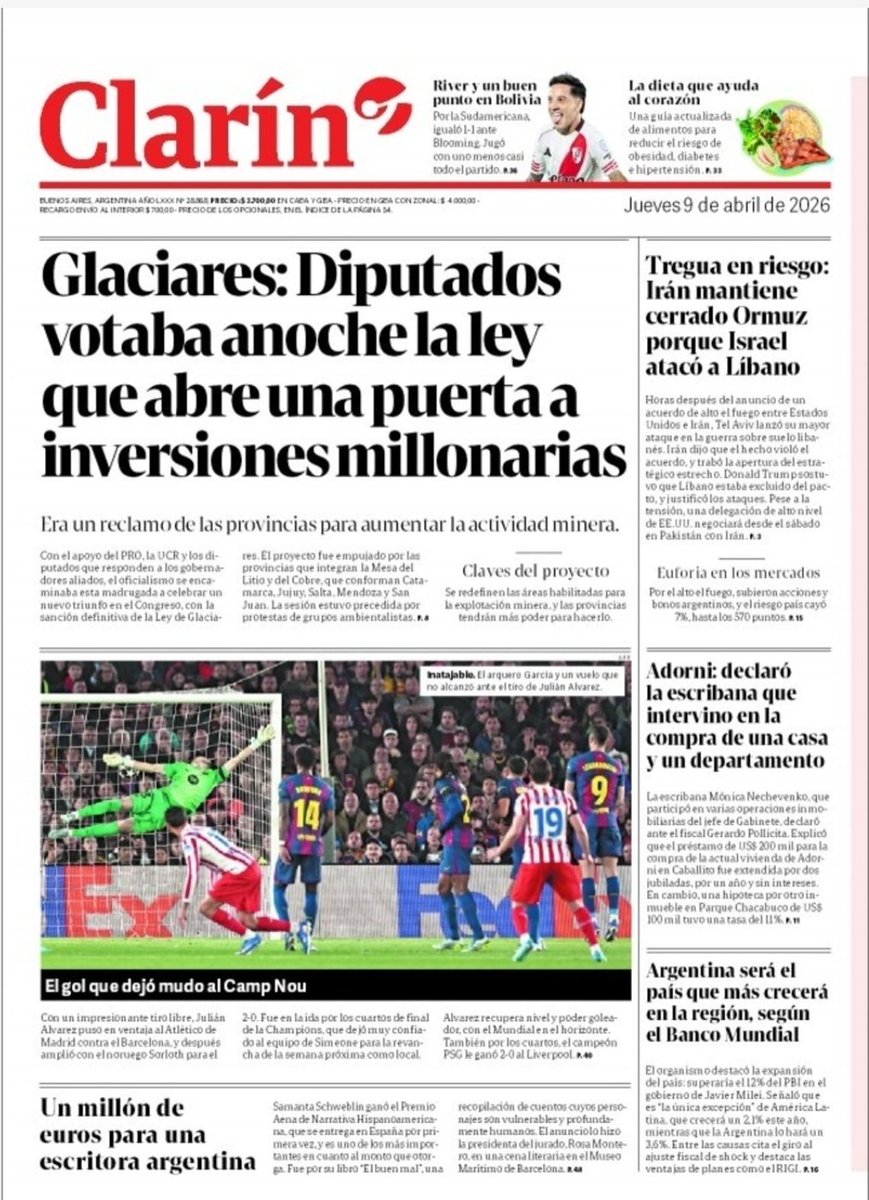 Para Clarín el AGUA no importa nada.