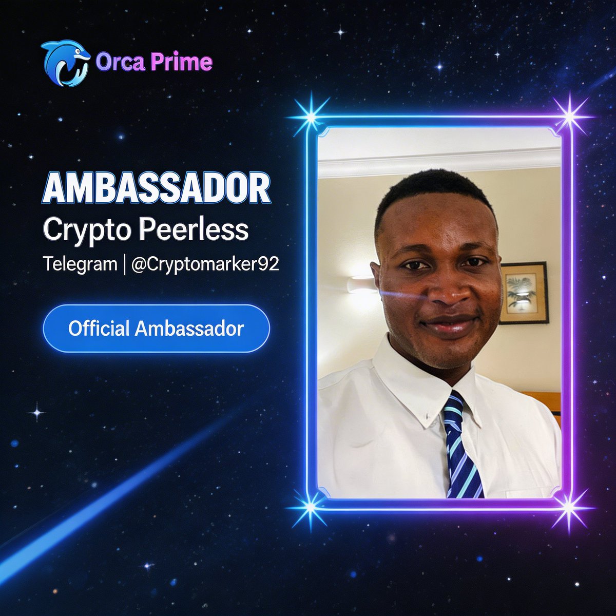 OrcaPrime_RWA's tweet photo. Some arrive early because they see what others don't.
Crypto Peerless sees it.
Welcome to the Prime community. 🐋
@Cryptomarker92, @tolexy89 — Official Ambassador
#OrcaPrime #PrimeCommunity #RWA https://t.co/SBw6FovpHI