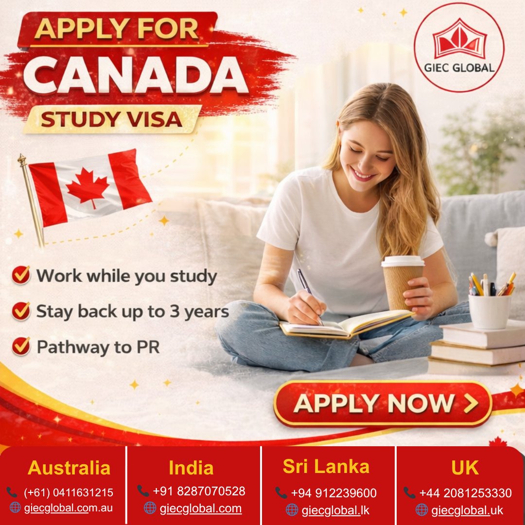 GiecGloballuck's tweet image. Study in Canada 🇨🇦 made आसान!

✔️ Work while studying
✔️ Stay back up to 3 yrs
✔️ PR pathway
Apply now with GIEC Global 🚀
DM us to start!
📞 8287070528
📍 1510A, 3rd Floor, Street No. 1, South Extension I,
Wazir Nagar, New Delhi, Delhi 110003
#CanadaStudyVisa #Study #CanadaPR