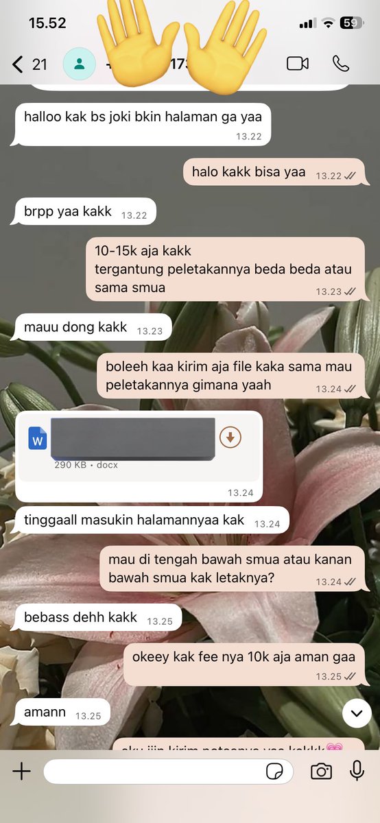 micijoki's tweet photo. T E S T I M O N I — joki bikin penomoran halaman murah inrush di micijoki🫶🏻
#zonauang #zonajajan #jokiskripsi #jokimurah https://t.co/3UKlExl14R