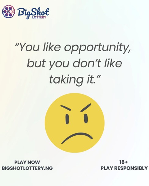 BigshotLottery's tweet photo. Side eye to you
.
Bigshot Lottery is an easy opportunity to win big with just ₦200 today and every other day except Sunday
Visit https://t.co/TsKko5v7eA now https://t.co/pcV1UHYTdz