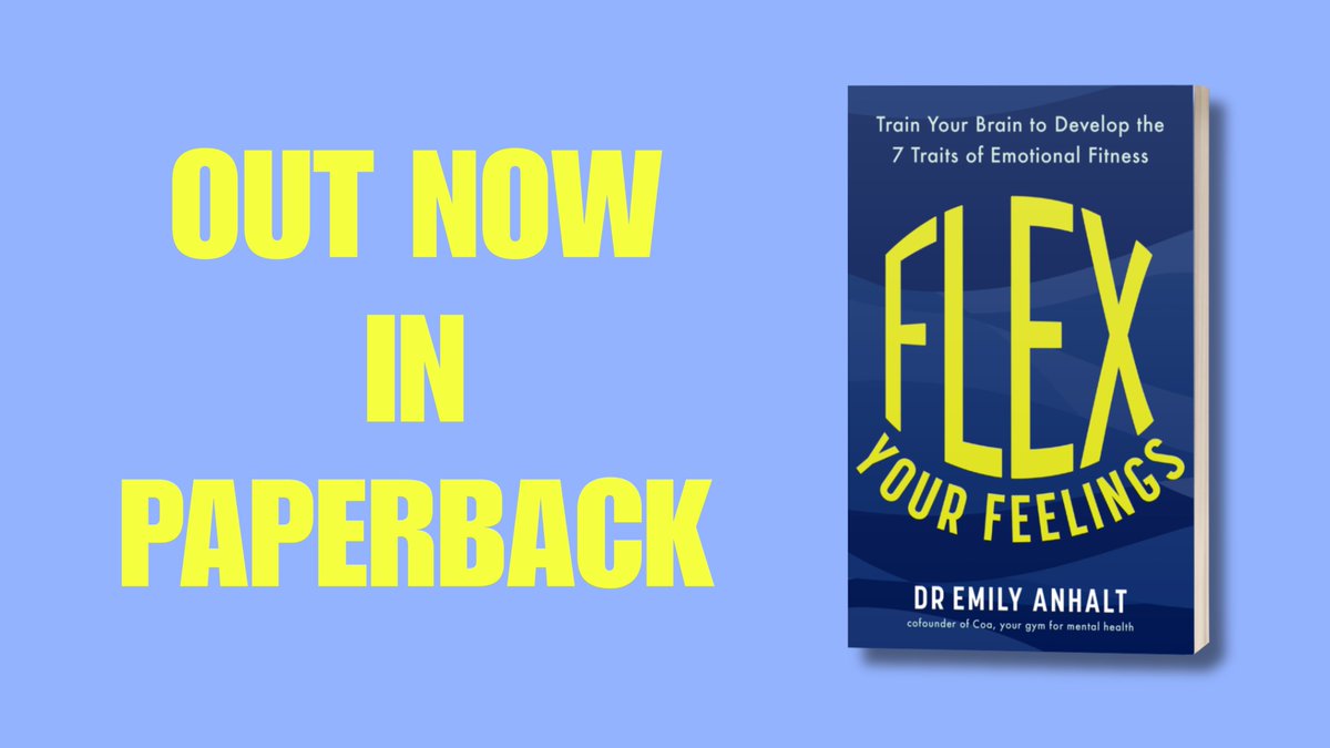 HeadlinePress1's tweet image. The paperback edition of Flex Your Feelings by @dremilyanhalt is OUT NOW!

Develop the 7 essential traits of emotional strength to become the best leader, entrepreneur, and human you can be in this data-driven, step-by-step guide to facing all life's challenges.

#books #selfhelp