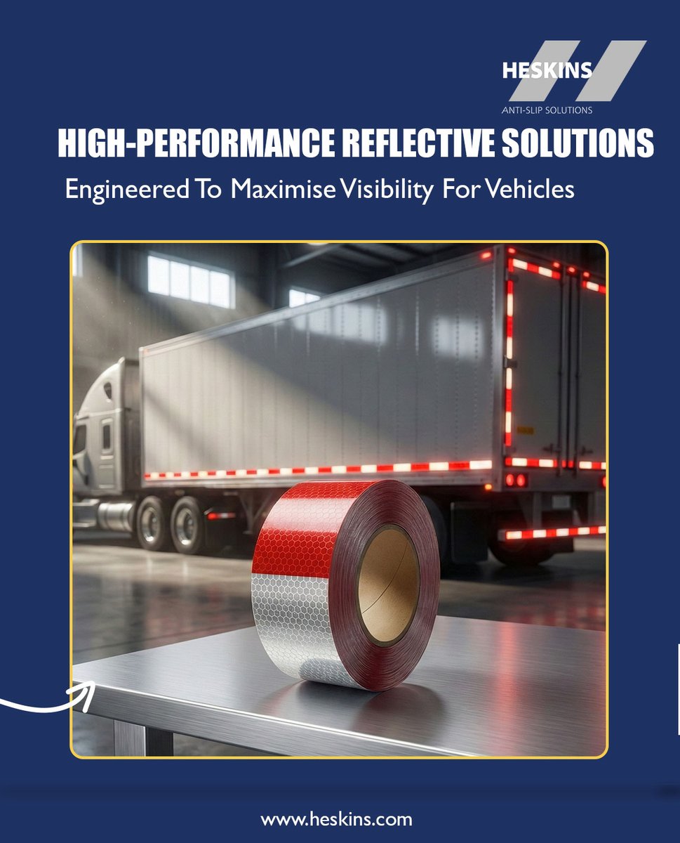 HeskinsNonSlip's tweet image. Improved Visibility for Safer Transport Operations

Discover more solutions:
🔗 heskins.com 

#Heskins #TransportSafety #ReflectiveTape