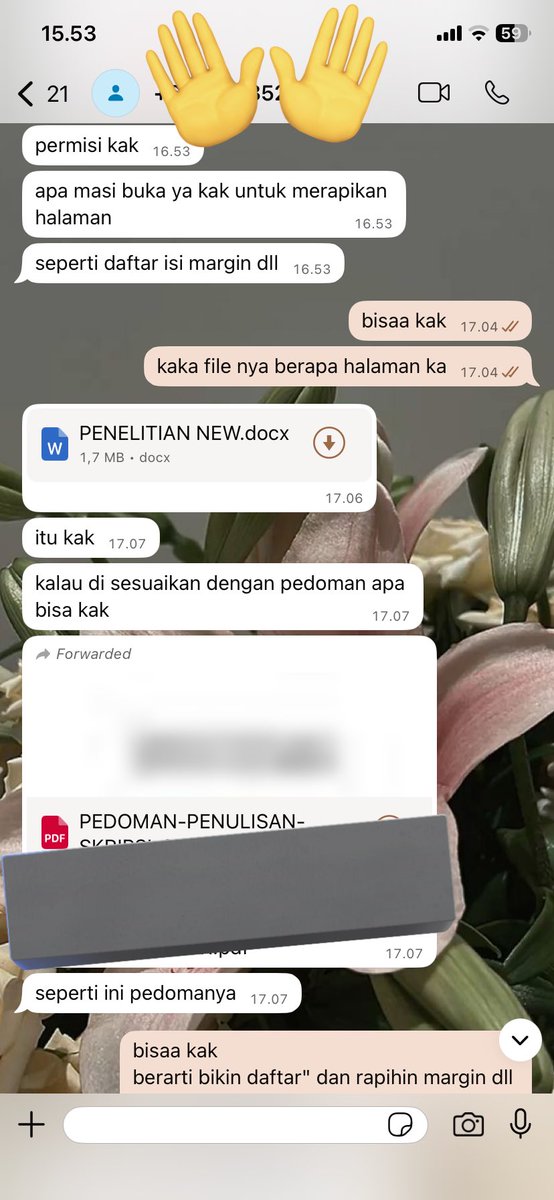 micijoki's tweet photo. T E S T I M O N I — joki rapihin file skripsi full sesuai panduan murah inrush di micijoki🫶🏻
#zonauang #zonajajan #jokiskripsi #jokimurah https://t.co/xNzdKtDtQo