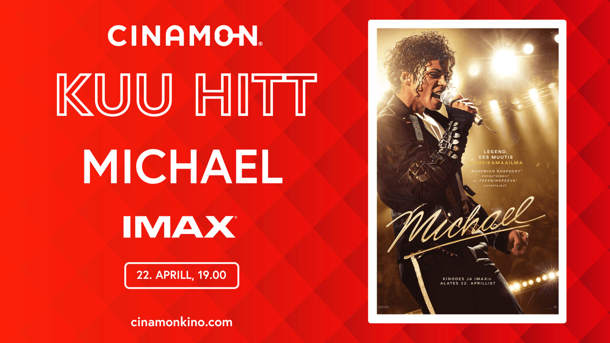 CinamonEesti's tweet photo. Ära kõnni, Moonwalk'i uuele filmile "Michael". Piletid nüüd müügil! https://t.co/0kfPWJQLVl
