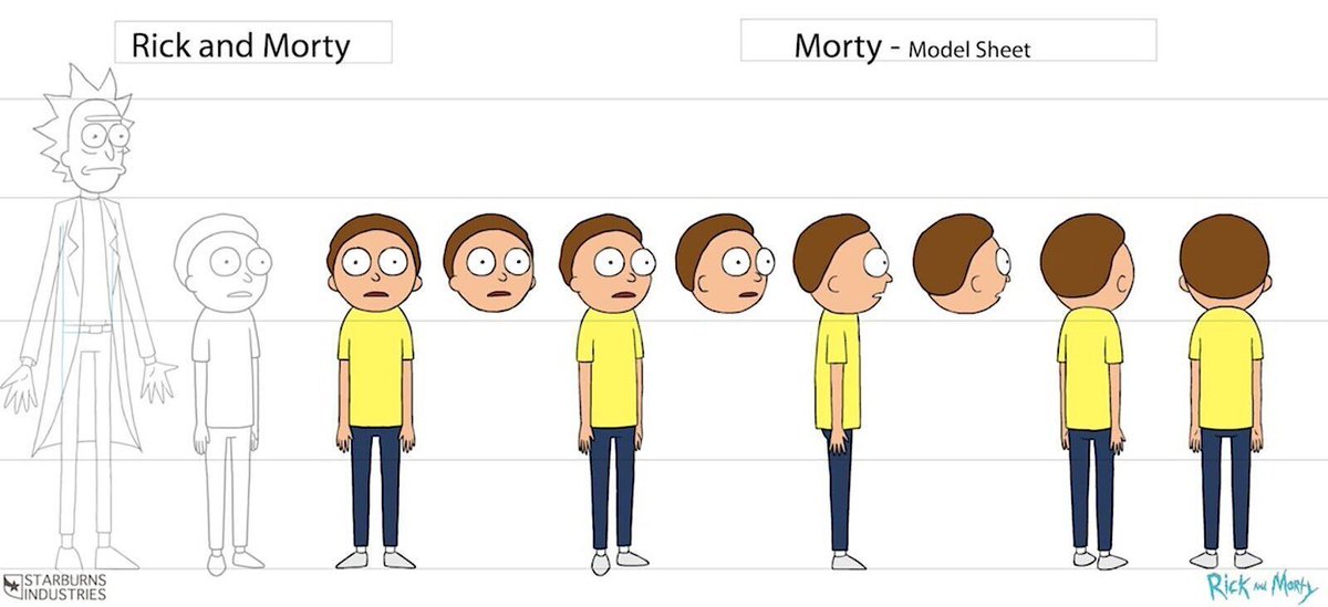 CDReferences's tweet image. Art of Rick and Morty →  buff.ly/mk60ni3

#animation #conceptart #modelsheet #characterdesign #visdev