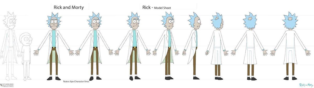 CDReferences's tweet image. Art of Rick and Morty →  buff.ly/mk60ni3

#animation #conceptart #modelsheet #characterdesign #visdev