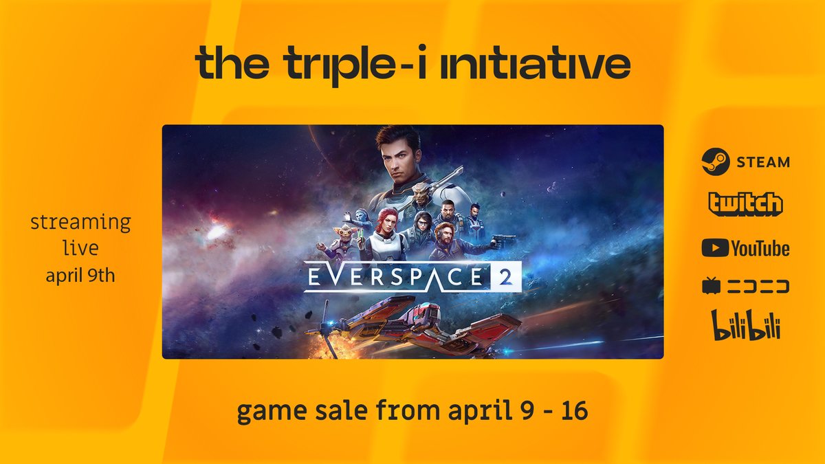 everspace_game's tweet image. The Steam Triple-i Sale is here, celebrating the best in indie games and our full EVERSPACE 2 line-up is discounted!

Grab the base game, DLCs, or the Complete Edition today: store.steampowered.com/sale/triple-i-…

#TripleiSale #steamdeals #indiegame #pcgaming #spacegame #actionRPG