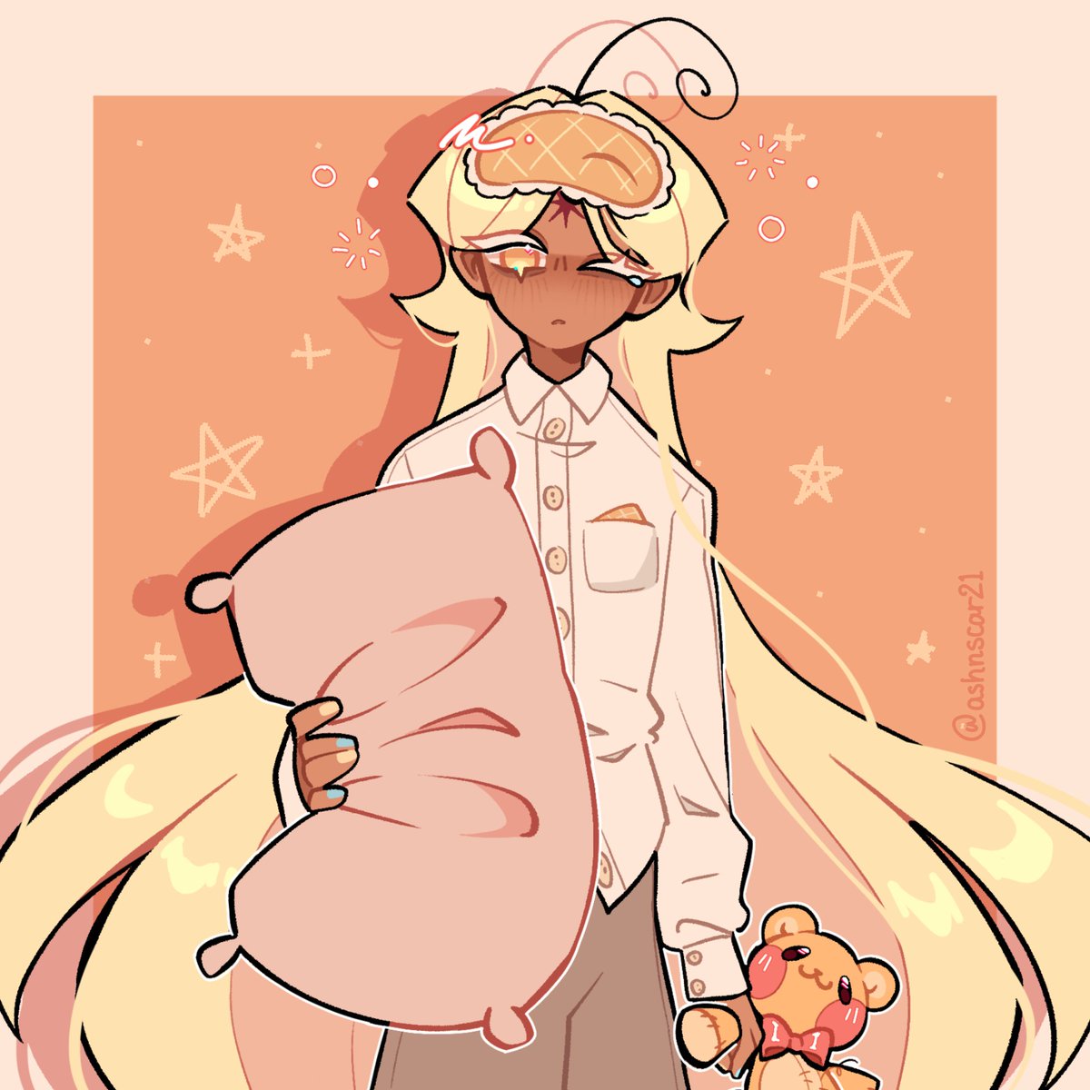 PV nightwear doodle!

(Fun fact: His bear's name is "Pookie", he named it that because it reminded him of the nickname Shamil gave him)

#purevanillacookie #cookierunkingdom #cookierunkingdomfanart