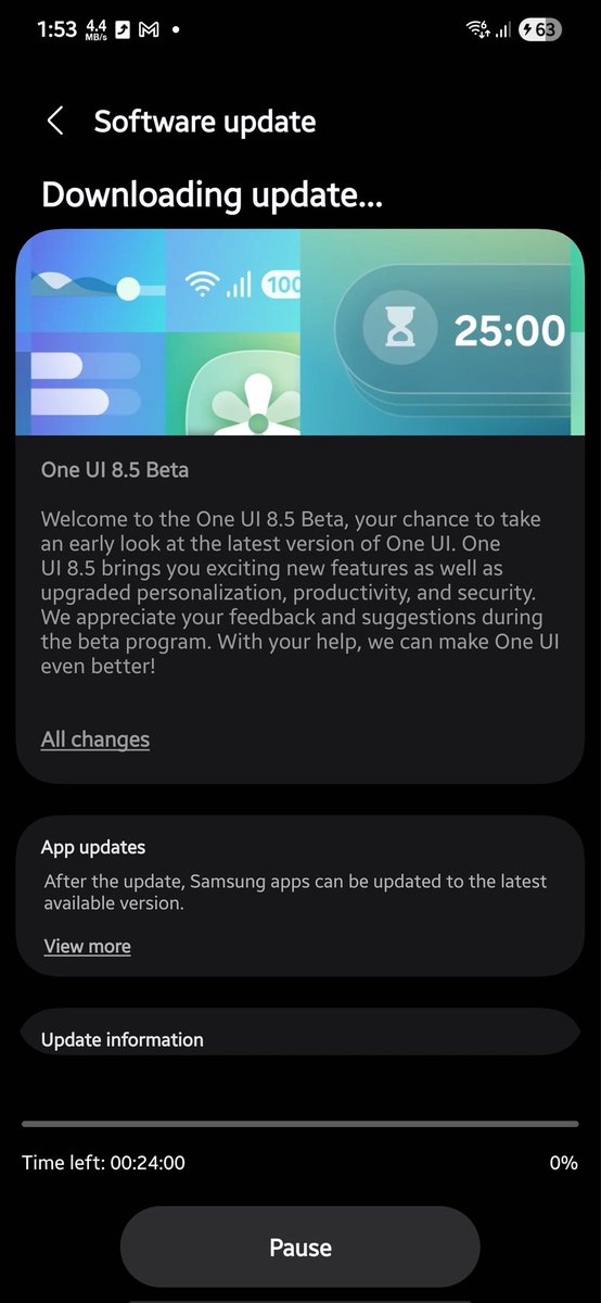 BigTechCorner's tweet photo. S23 series got 8.5 beta update in india.🥳 https://t.co/WXFGqMRyap