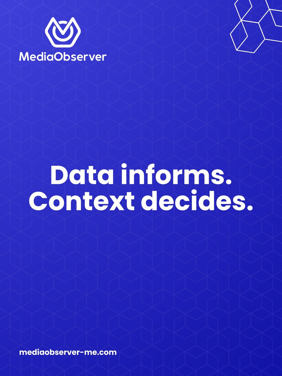 media__observer's tweet photo. Data alone is not enough.

Without context, numbers lose meaning.
Real insight comes from understanding the story behind the data.

#MediaIntelligence #BusinessInsights #PRStrategy #DataDriven #BrandStrategy https://t.co/XmVqSS56Gm