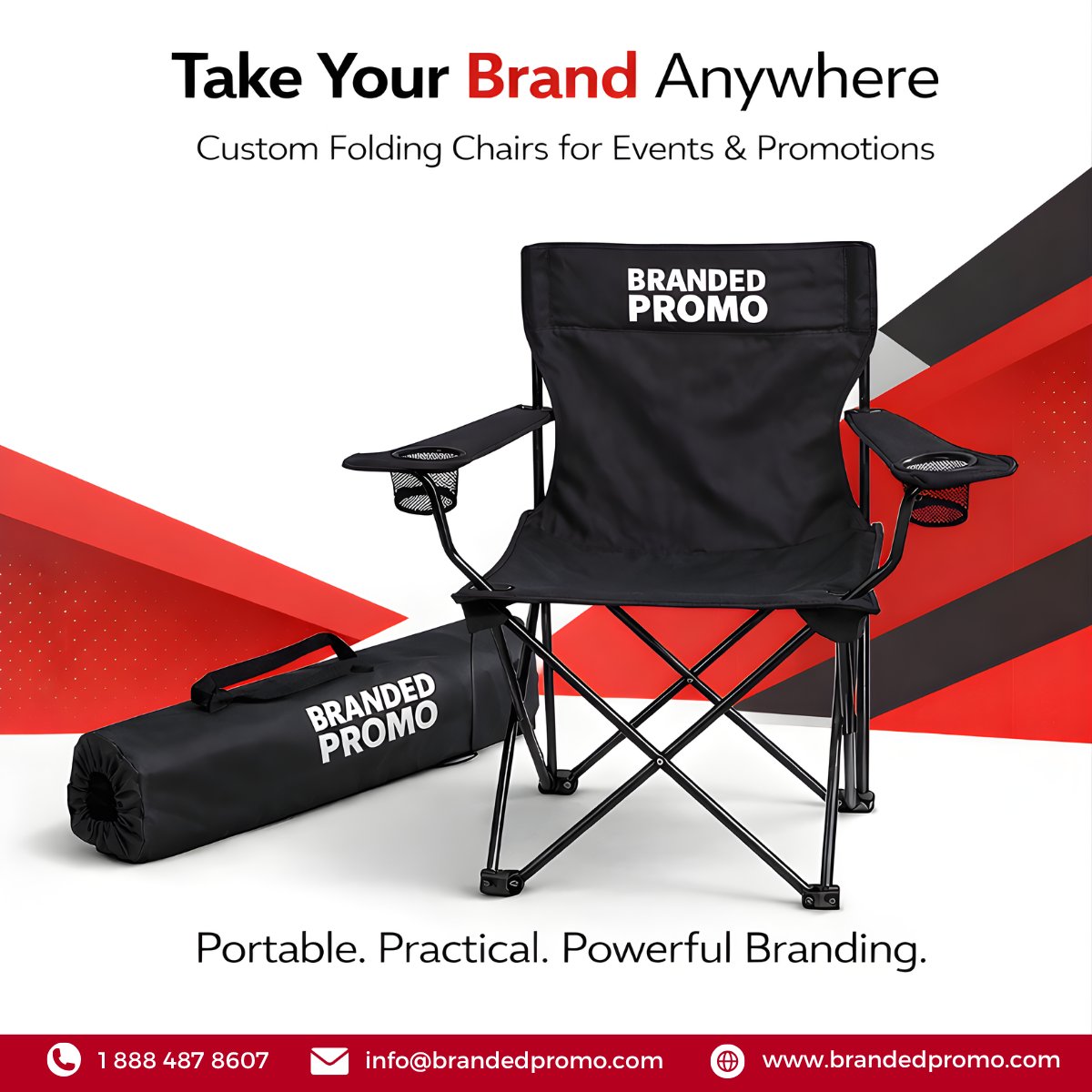 BrandedPromoUS's tweet photo. Sit in style, stand out in impact ✨ Custom folding chairs built for events, branding, and beyond!
#CustomFoldingChairs #EventBranding #PromoEssentials #SmartSeating #BrandVisibility #EventSolutions #ReelYourBrand #BoostYourReel #PromoReels #EventMarketing #CustomMadeImpact https://t.co/k9AvcnFZqh