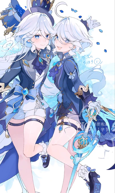 白黒フリちゃん〜!
