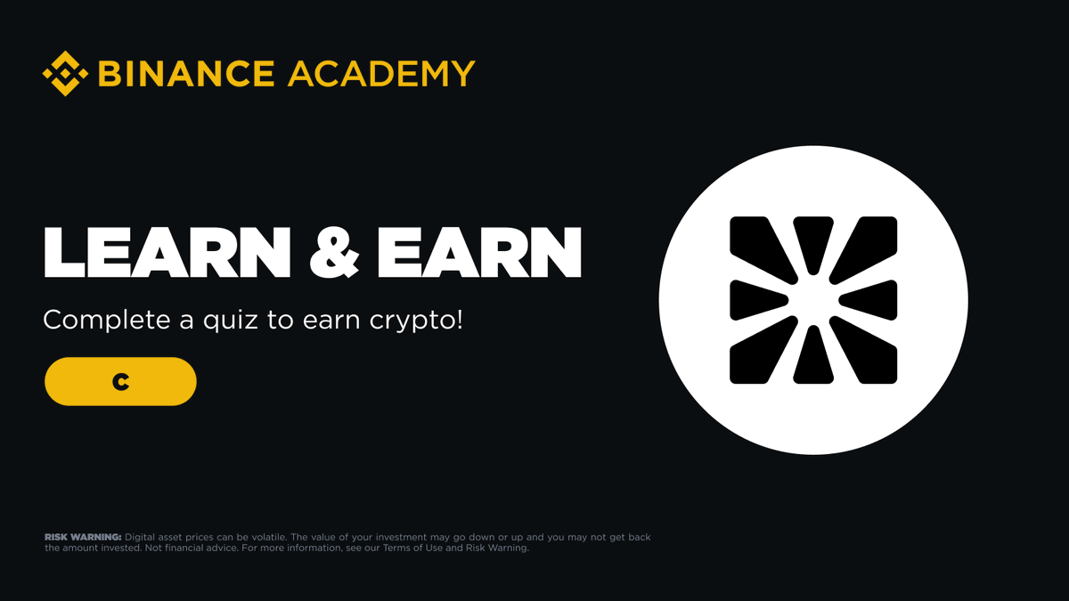 BinanceAcademy's tweet photo. Join the new #Binance Learn &amp; Earn with @ChainbaseHQ.
Learn more about Chainbase network, complete the quiz, and unlock rewards.
First come, first served 👇
https://t.co/fPG7hi7gDb https://t.co/HA8EYGd7eO