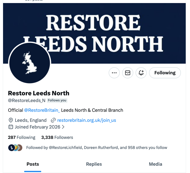 GilesRocholl's tweet photo. How has @RestoreLeeds_N only got 3,338 followers on X?
This team knocked it out of the park last night with a great first @RestoreBritain_ branch meeting.

Show them some love Restorers they certainly deserve it. 🥰 https://t.co/miZ0wXEBVE