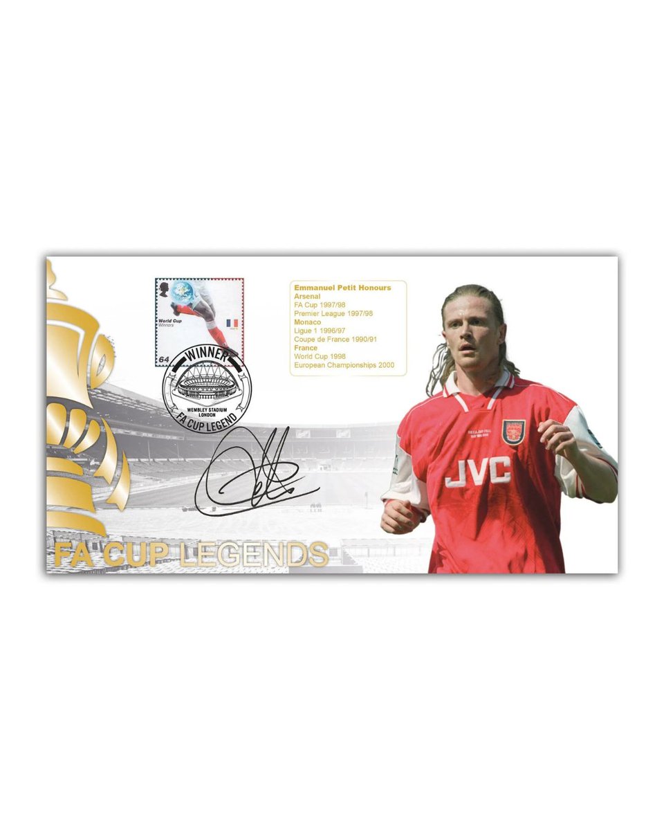 Don't miss out on our signed Emmanuel Petit stamp collectible! Limited edition of 75 available. Gooners, grab yours - tap to shop! ⚽❤️
buckinghamcovers.com/emmanuel-petit…
#arsenalfc #arsenal #petit #football #legend #facup