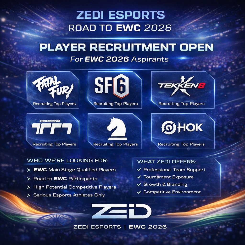 ZEDI Esports is now recruiting elite players for @EWC_EN EWC 2026. If ...