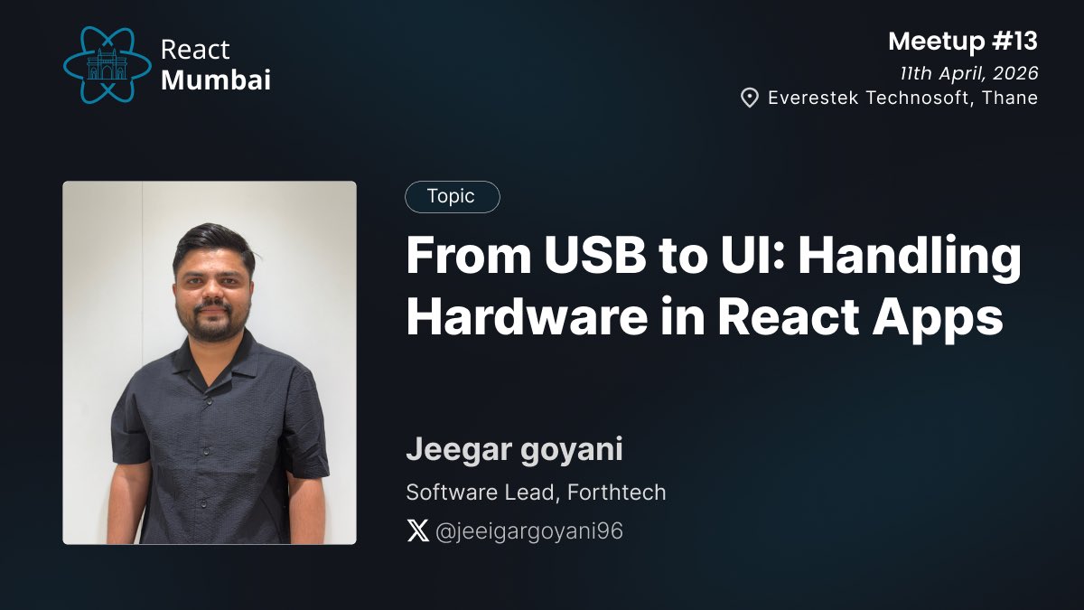 React Mumbai tweet media