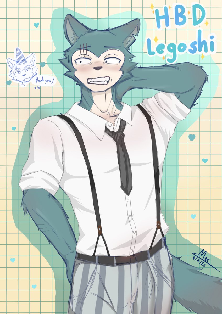 kun_max_1's tweet photo. Happy birthday Legoshi! >:]🩵🎂✨ https://t.co/FuTefOK8EV