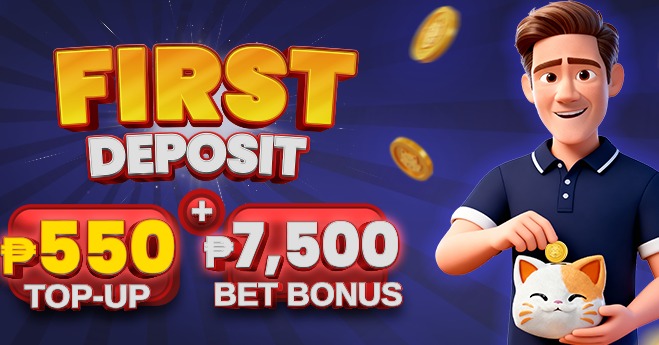 PTGamingph's tweet photo. First Deposit Rewards
₱550 Top-Up + ₱7,500 Bet Bonus waiting for you.