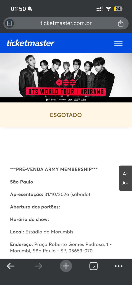 giesle VAI VER O BTS tweet media