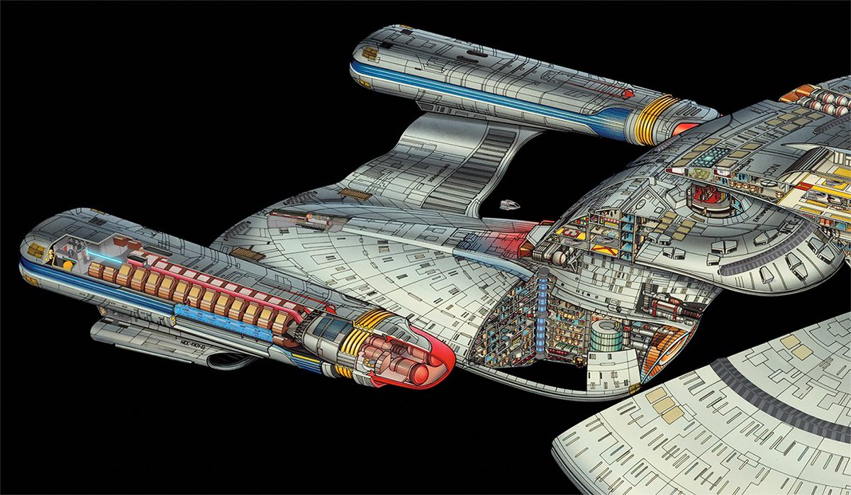 Secondary Hull, includes the nacelle control room, nacelle docking port, revised warp core, computer core mass test article, revised shuttle craft, revised phaser strips, aft photon launcher, revised lifeboats, inclusion of aft saucer arboretum.