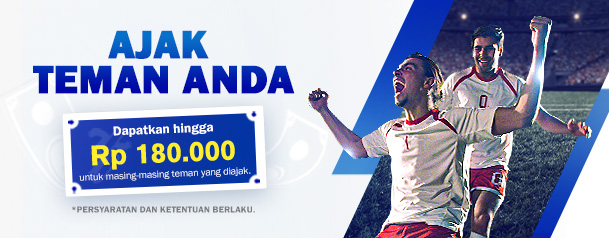 Tingkatkan pengalaman bermain dengan tawaran terbaru dari #SBOTOP. Ajak teman-teman untuk bergabung dan dapatkan bonus Rp 180.000 hari ini!

bit.ly/referfriend-id