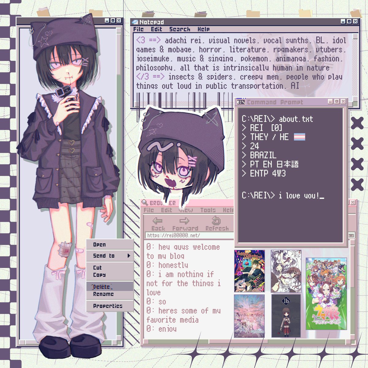 hitotsurugi's tweet photo. Meet the artist I made for my instagram but I really like it so Im posting it here too https://t.co/JBrgBlPUbc