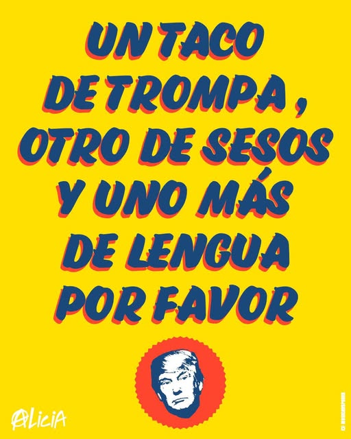 multiforoalicio's tweet photo. TACO
( TRUMP SIEMPRE SE ACOBARDA )
Diseño:
@AndresMarioRC 
@musicavselpoder https://t.co/aUECiiMhr2